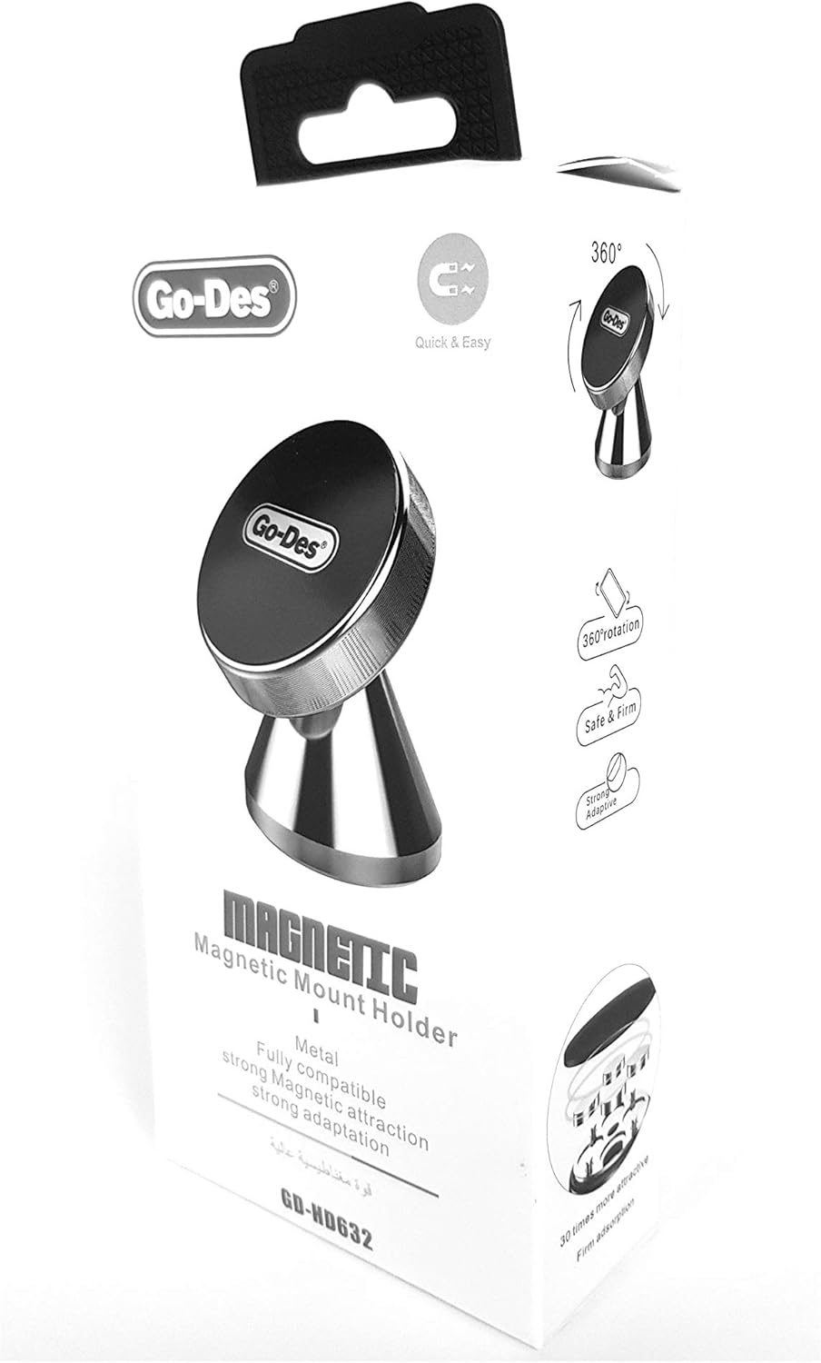 پایه نگهدارنده مغناطیسی گوشی موبایل گو-دس مدل Go-Des GD-HD632 — تصویر ۷