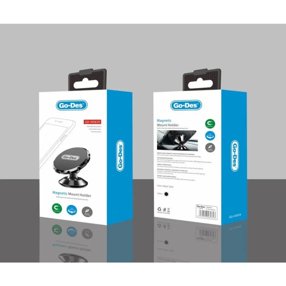 پایه نگهدارنده مغناطیسی گوشی موبایل گو-دس مدل Go-Des GD-HD639 — تصویر ۴