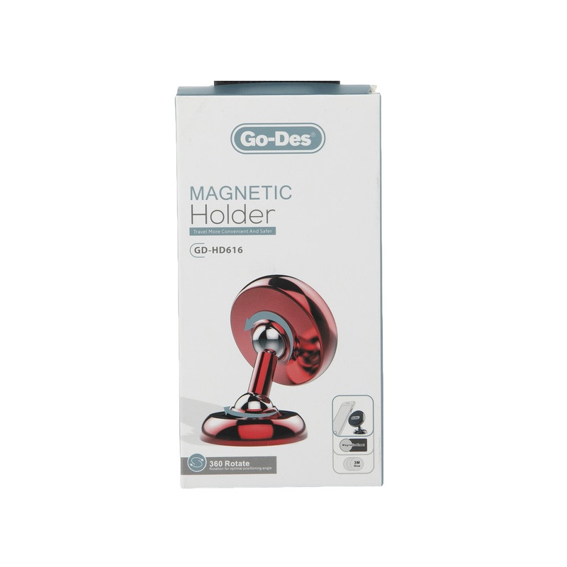 پایه نگهدارنده مغناطیسی گوشی موبایل گو-دس مدل Go-Des GD-HD616 با چرخش 360 درجه — تصویر ۵