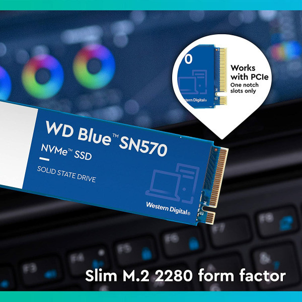 حافظه SSD وسترن دیجیتال مدل Blue SN570 ظرفیت 500 گیگابایت — تصویر ۳