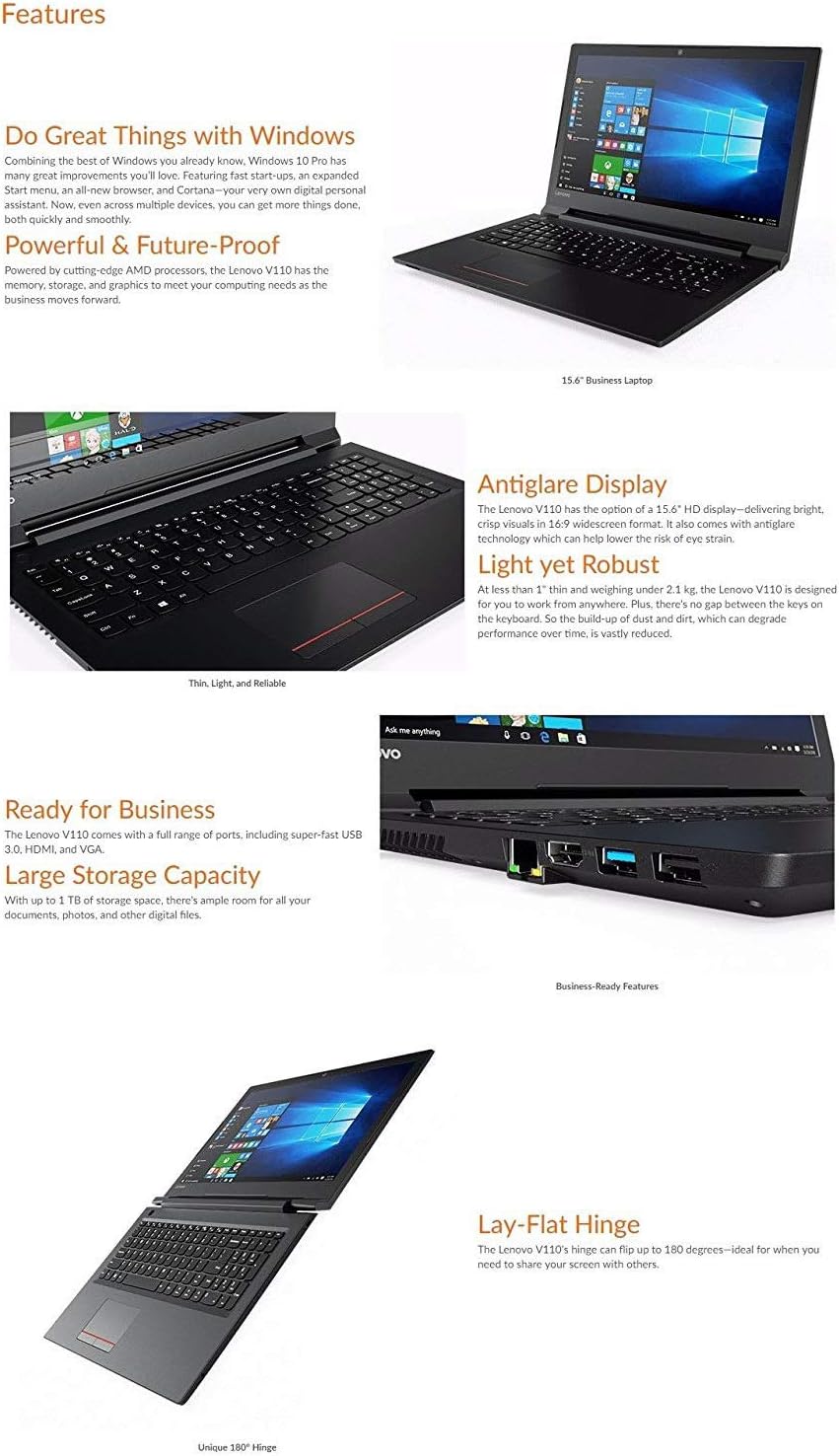 لپ تاپ لنوو 15.6 اینچ V110 تینک پد Lenovo ThinkPad V110 i5-6200U نسل 6 رم 12GB — تصویر ۸