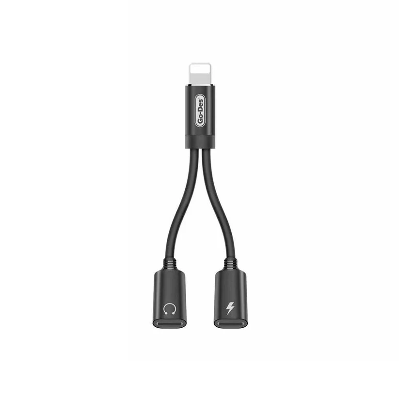 کابل Go Des GD-UC011 لایتنینگ 2in1 شارژ و صدا با پشتیبانی از Fast Charge — تصویر ۴