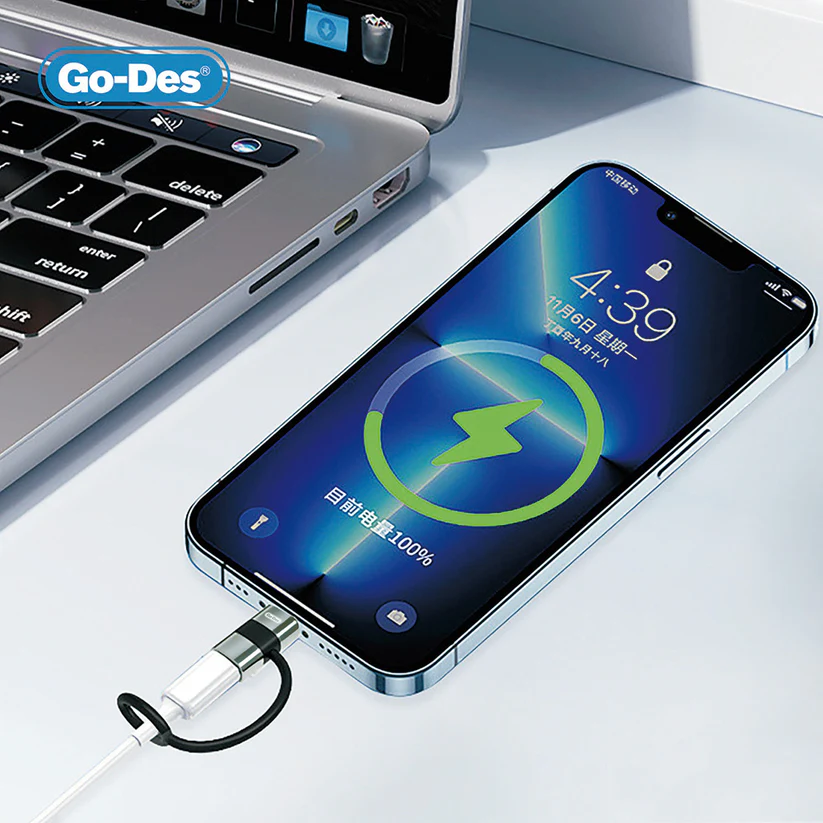مبدل Go Des GD-CT068 لایتنینگ به Type-C با شارژ سریع و انتقال داده پرسرعت — تصویر ۳