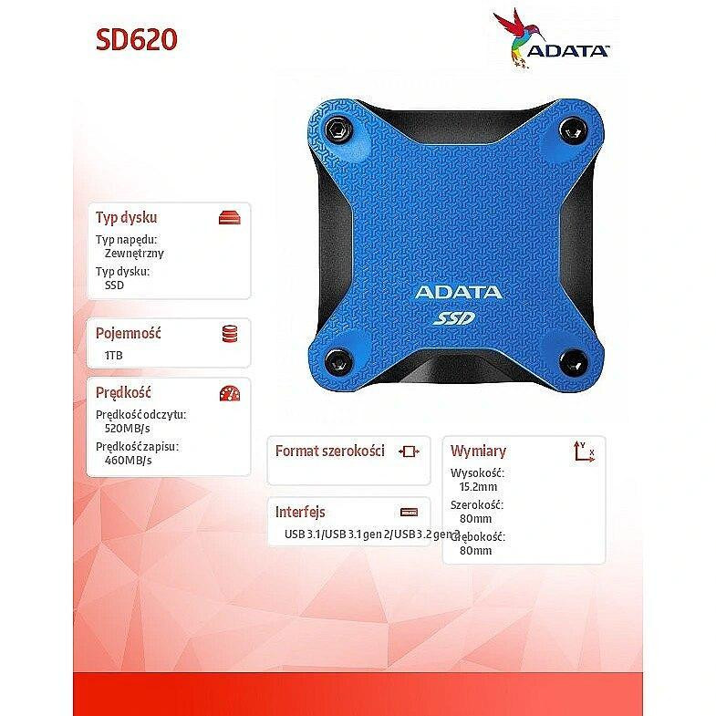 اس اس دی اکسترنال ای دیتا مدل SD620 ظرفیت یک ترابایت — تصویر ۳