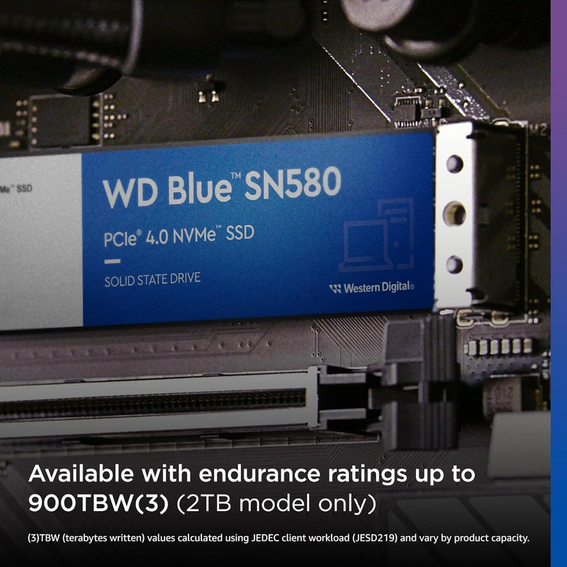 اس اس دی اینترنال PCIe 4.0 وسترن دیجیتال مدل SN580 ظرفیت دو ترابایت — تصویر ۸