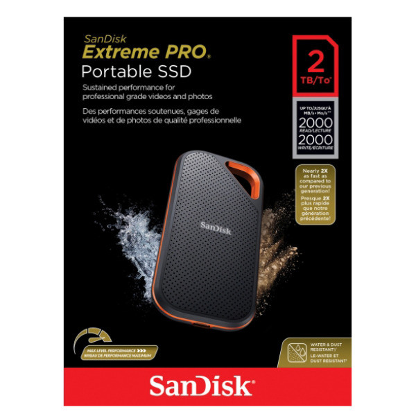 اس اس دی اکسترنال سن دیسک مدل Extreme pro E81 ظرفیت 2 ترابایت — تصویر ۳