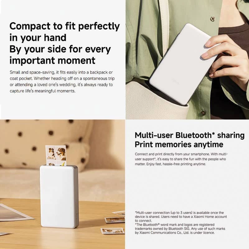 پرینتر قابل حمل شیائومی | Mi Portable Photo Printer Pro — تصویر ۷