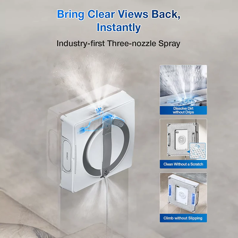 شیشه‌ شوی رباتیک اکووکس | Ecovacs Winbot W2 Pro Robotic Window Cleaner — تصویر ۸