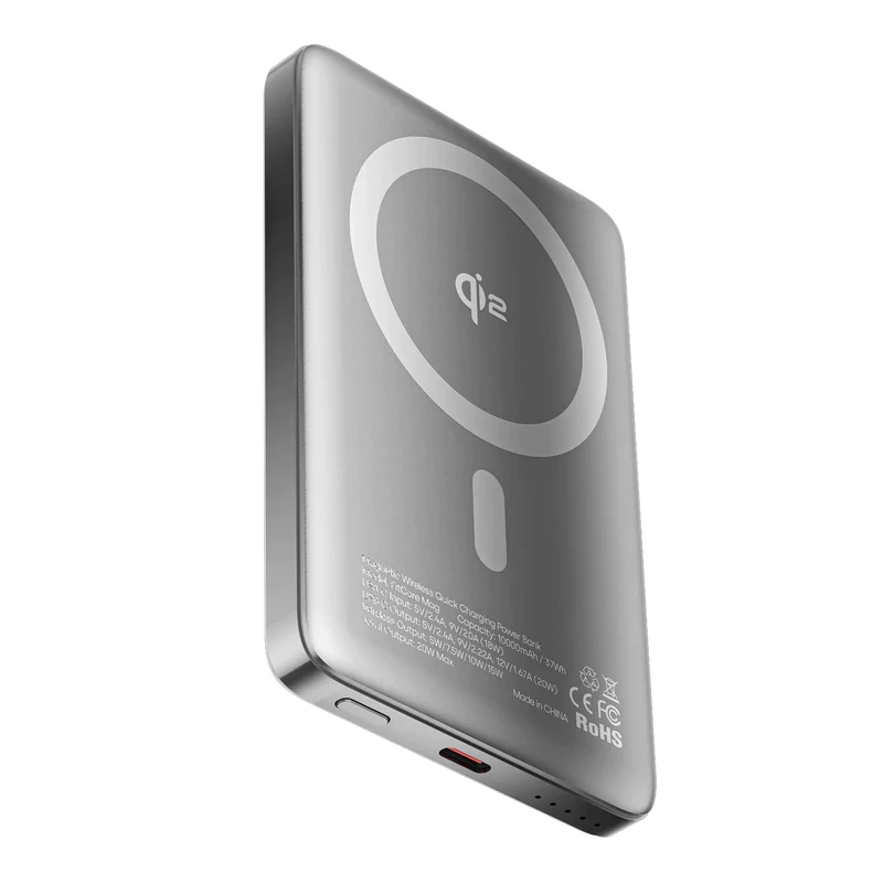پاوربانک 10000mAh گلوریمی | Glorimi Power Bank FitCore Mag Qi2 10000mAh — تصویر ۵