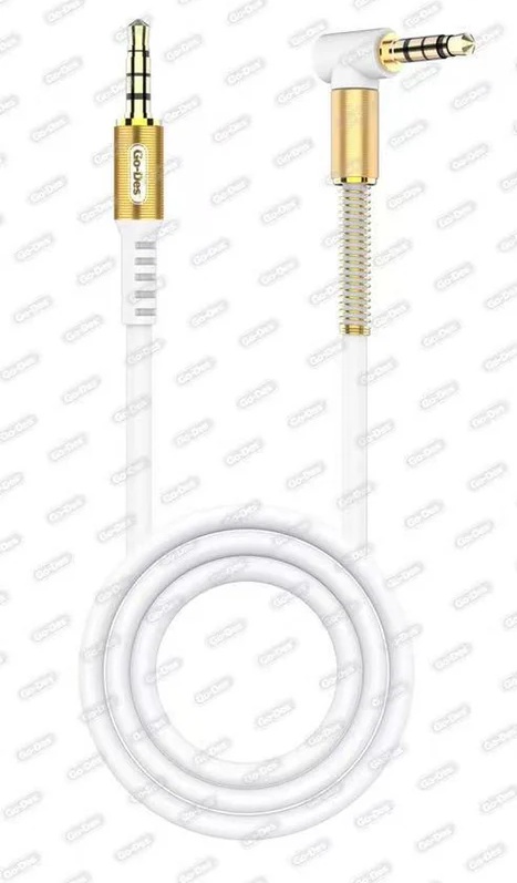 کابل AUX صوتی Go-Des مدل GAC-101 | کابل انتقال صدا جک 3.5mm دو سر فلزی با روکش مقاوم — تصویر ۸