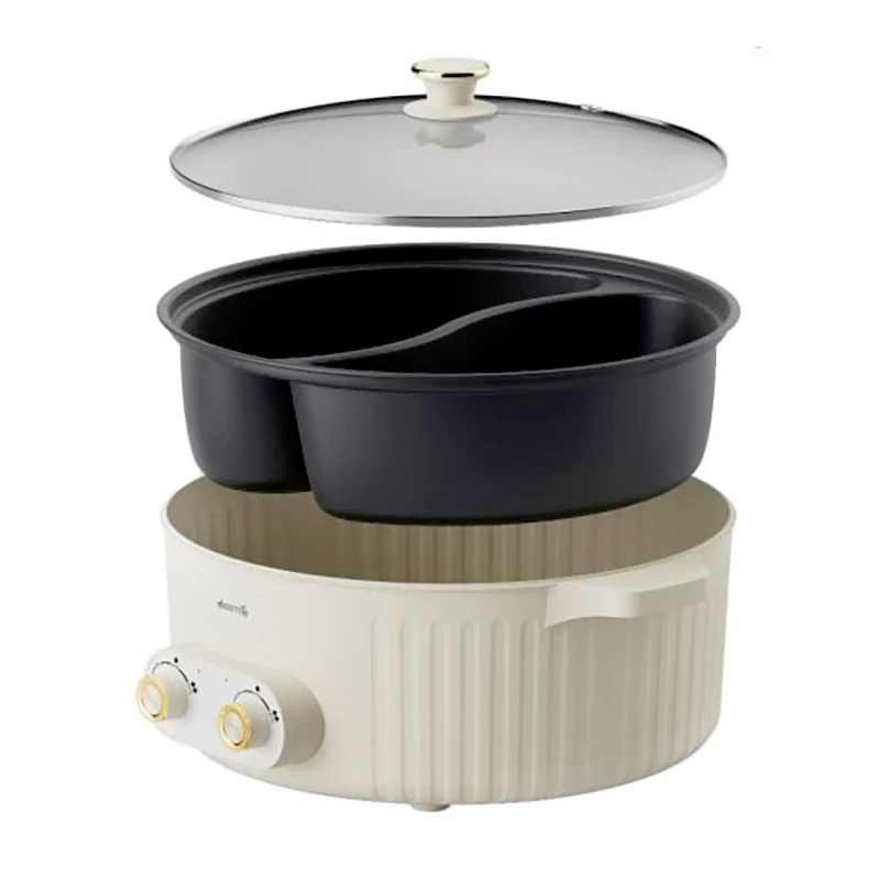 قابلمه برقی درما | Deerma DG50W Electric Pot Cooking — تصویر ۴