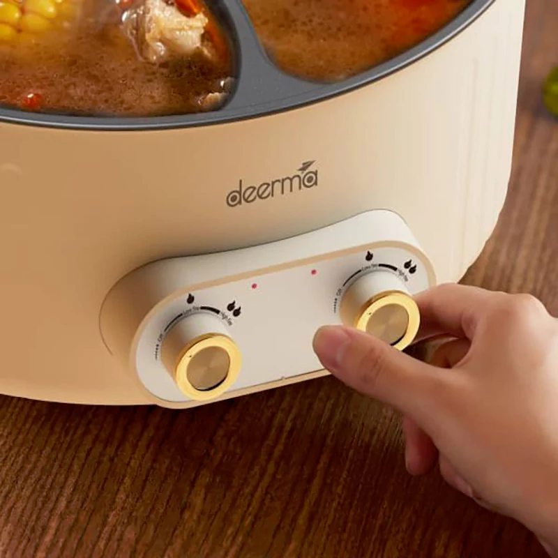 قابلمه برقی درما | Deerma DG50W Electric Pot Cooking — تصویر ۷