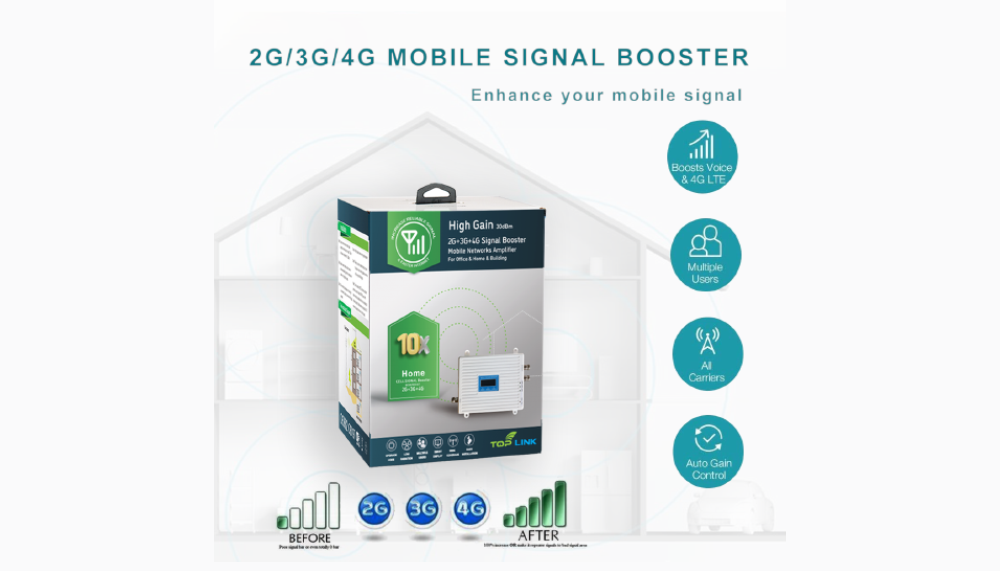 تقویت‌کننده آنتن موبایل 2G+3G+4G Toplink — تصویر ۲