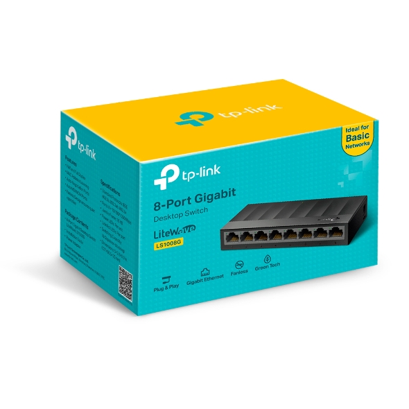 TP-Link LS1008G 8 Port Gigabit Desktop Switch
