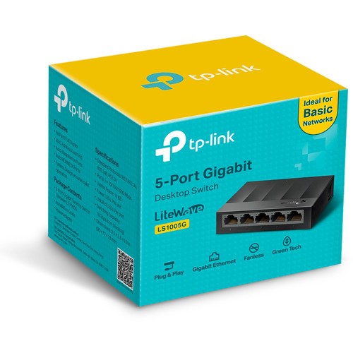 TP-Link LS1005G 5 Port Gigabit Desktop Switch