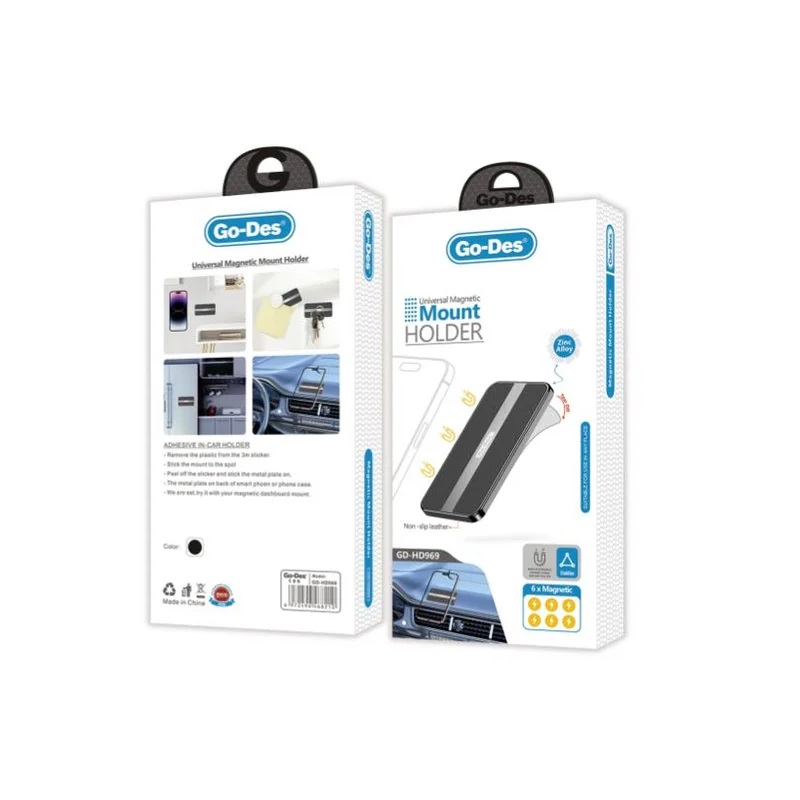 پایه نگهدارنده مغناطیسی گوشی خودرو Go-Des مدل GD-HD969 | ترکیب قدرت و راحتی — تصویر ۳