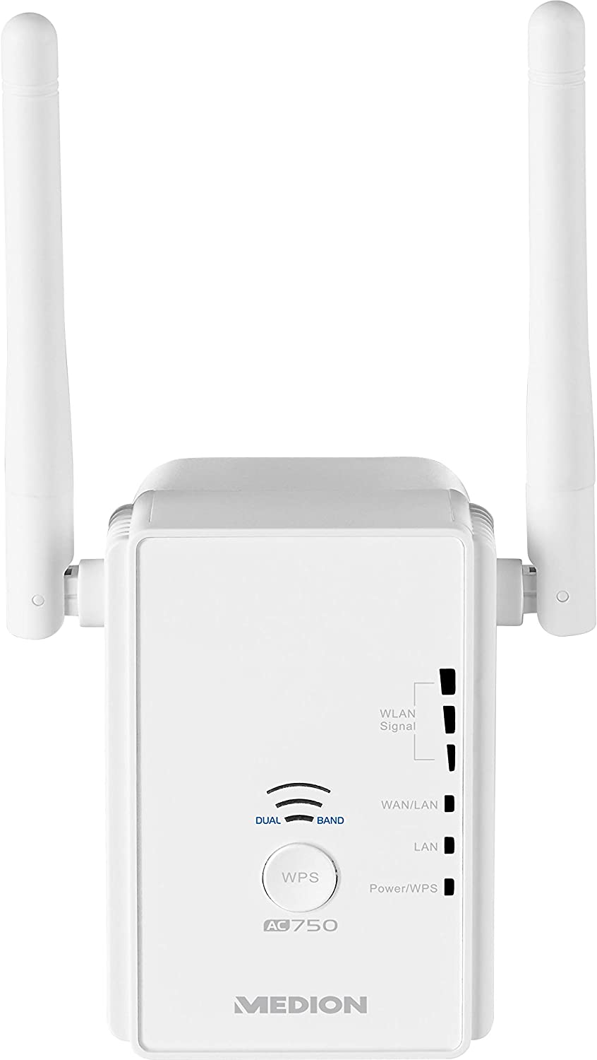 MEDlON P85059 MD87959 Dual Band WiFi Amplifier with LAN Connection