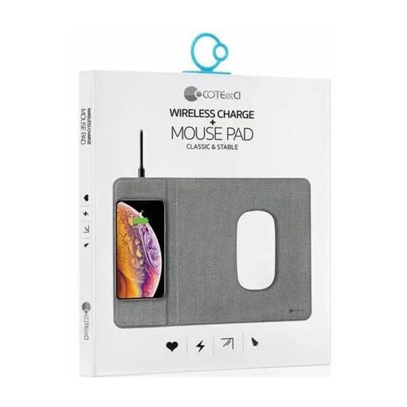 COTEetCI Mouse Pad With Wireless Charging Classic & Stable