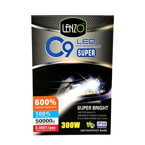 هدلایت خودرو C9 لنزو اصلی جدید (دو طرفه) | بسته 2 عددی — تصویر ۲