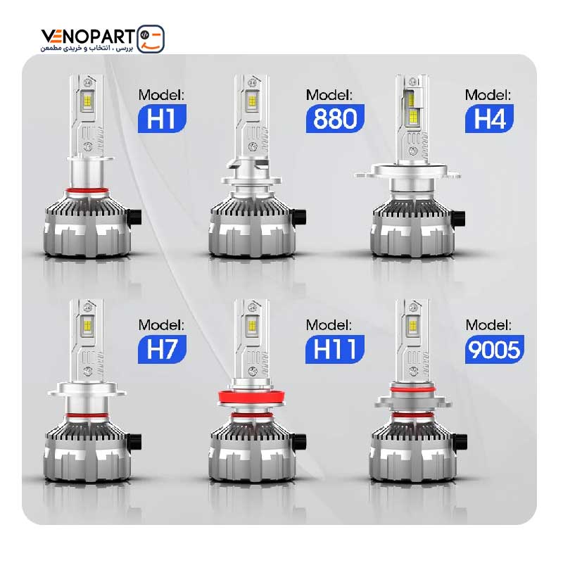 هدلایت پژو پارس مناسب نور پایین و نور بالا K150 UP کانپکس سفید یخی اورجینال | گـارانتی (2عددی) — تصویر ۶
