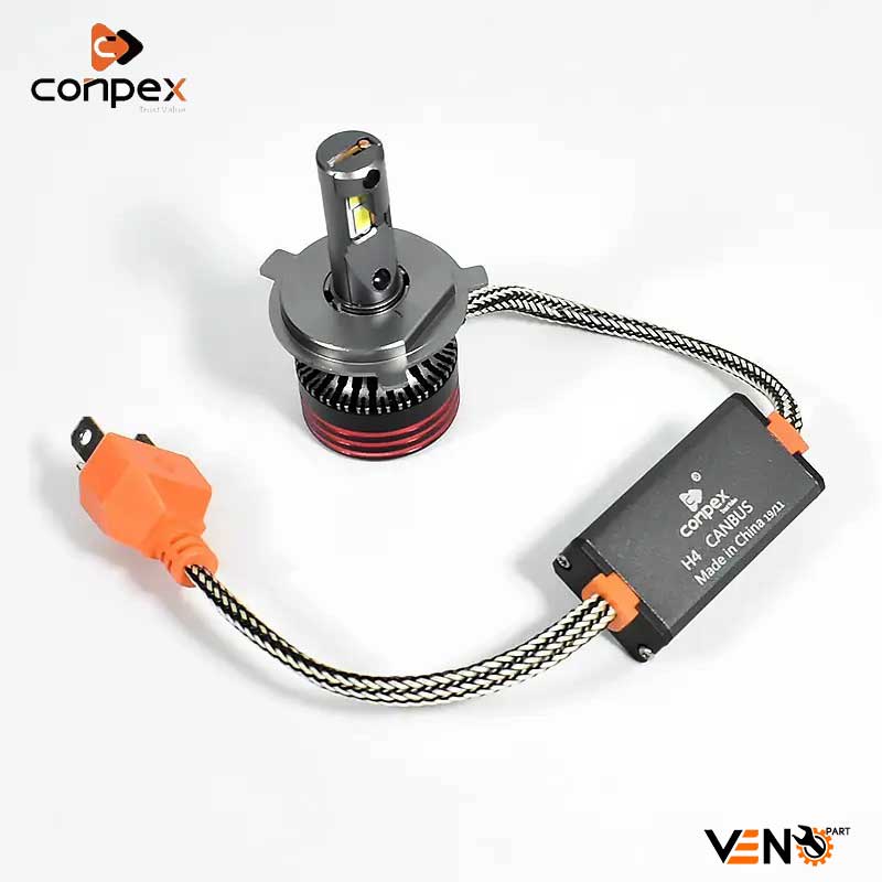 هدلایت پژو 405 GLX کانپکس M8 Pro پایه H4 اورجینال | گارانتی تعویض (2عددی) 1126 — تصویر ۳