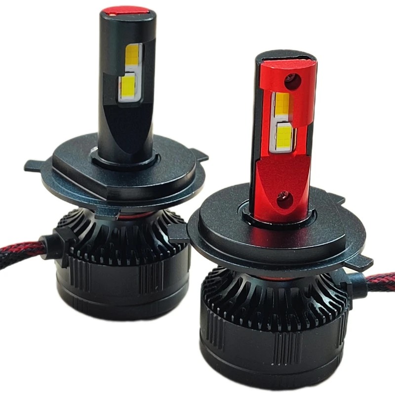 هدلایت پژو 405 GLX دورنگ(نورپایین زرد فابریک بالا سفید یخی) مدل 3S Pro اورجینال | گارانتی (2عددی) 1128 — تصویر ۳