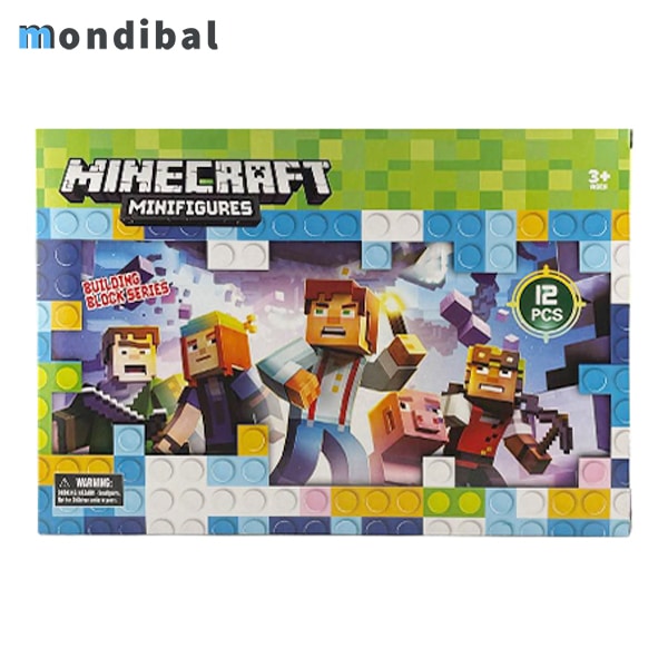 مینی فیگور ماینکرفت بسته 12 عددی کد 22619 Minecraft — تصویر ۳