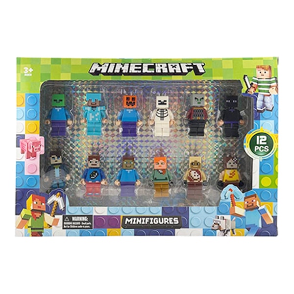 مینی فیگور ماینکرفت بسته 12 عددی کد 22619 Minecraft