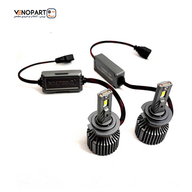 هدلایت پژو 405 GLX کانپکس M10 Pro پایه H4 سفید یخی اورجینال شرکتی | گارانتی طلایی (2عددی) 1135 — تصویر ۵