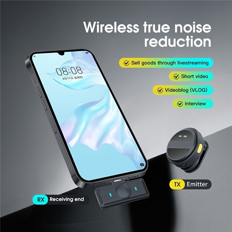 میکروفن یقه‌ای مدل SX21 – ضبط صدای حرفه‌ای با کیفیت عالی — تصویر ۵