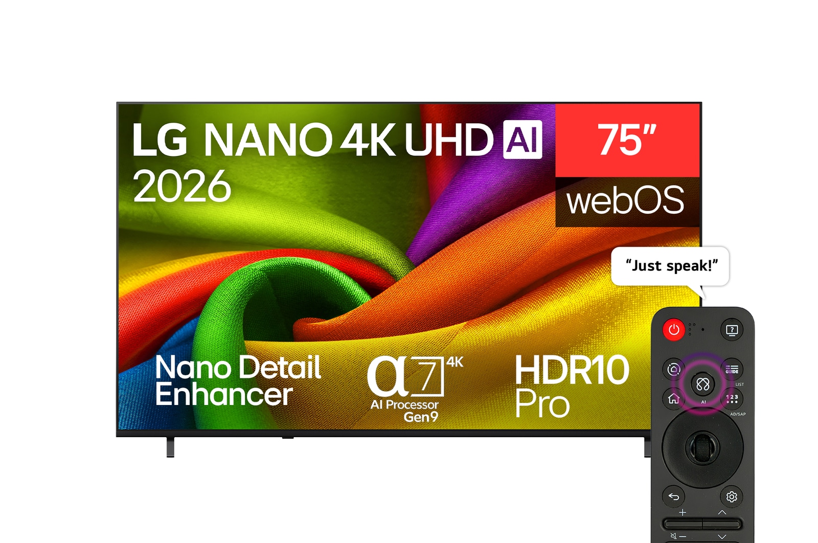 تلویزیون ۷۵ اینچ ال جی LG مدل 75NU850B6LA