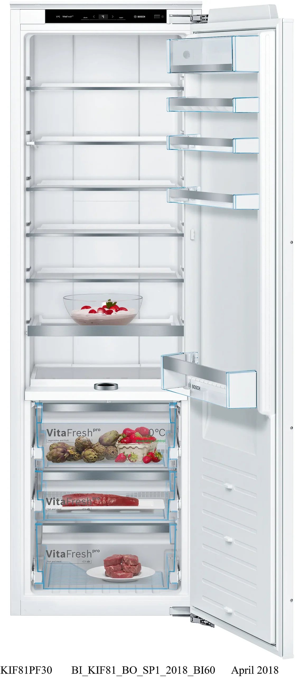 یخچال توکار بوش Bosch مدل KIF81PFE0 — تصویر ۲