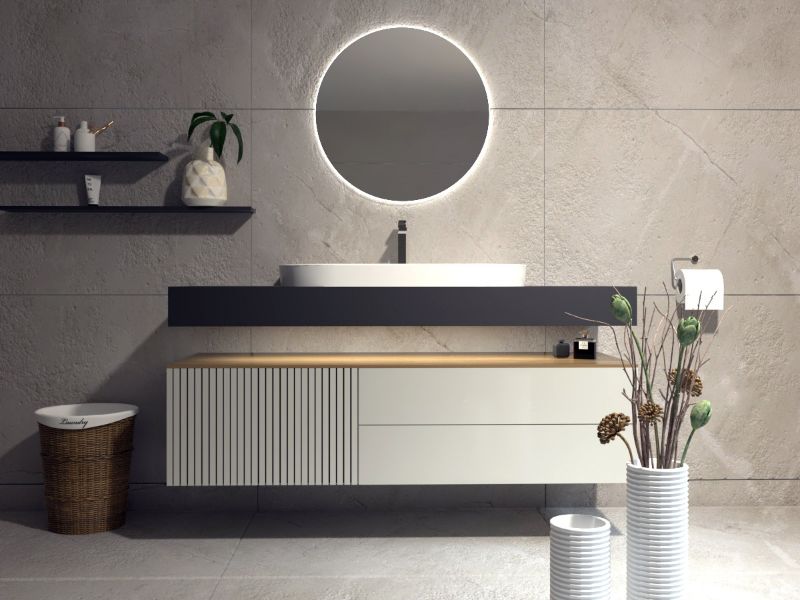 روشویی روکابینتی گلسار مدل ایمنس ۸۰ — تصویر ۵