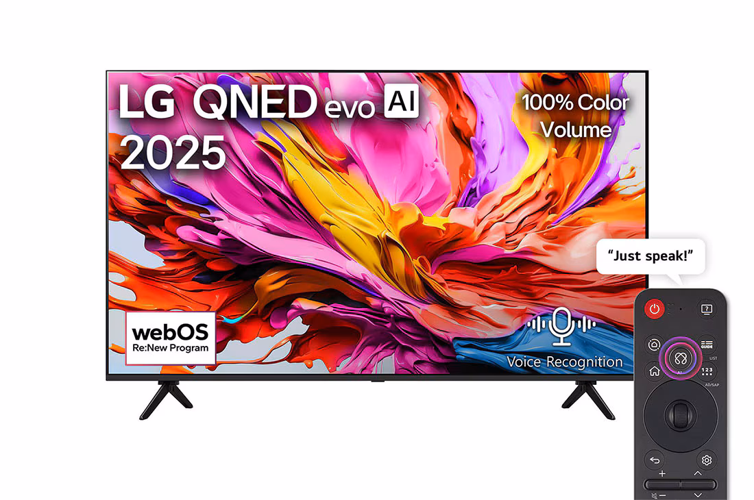تلویزیون ال جی 75QNED91 تلویزیون 4K QNED Evo MiniLED ال جی مدل QNED91 سایز 75 اینچ محصول 2025