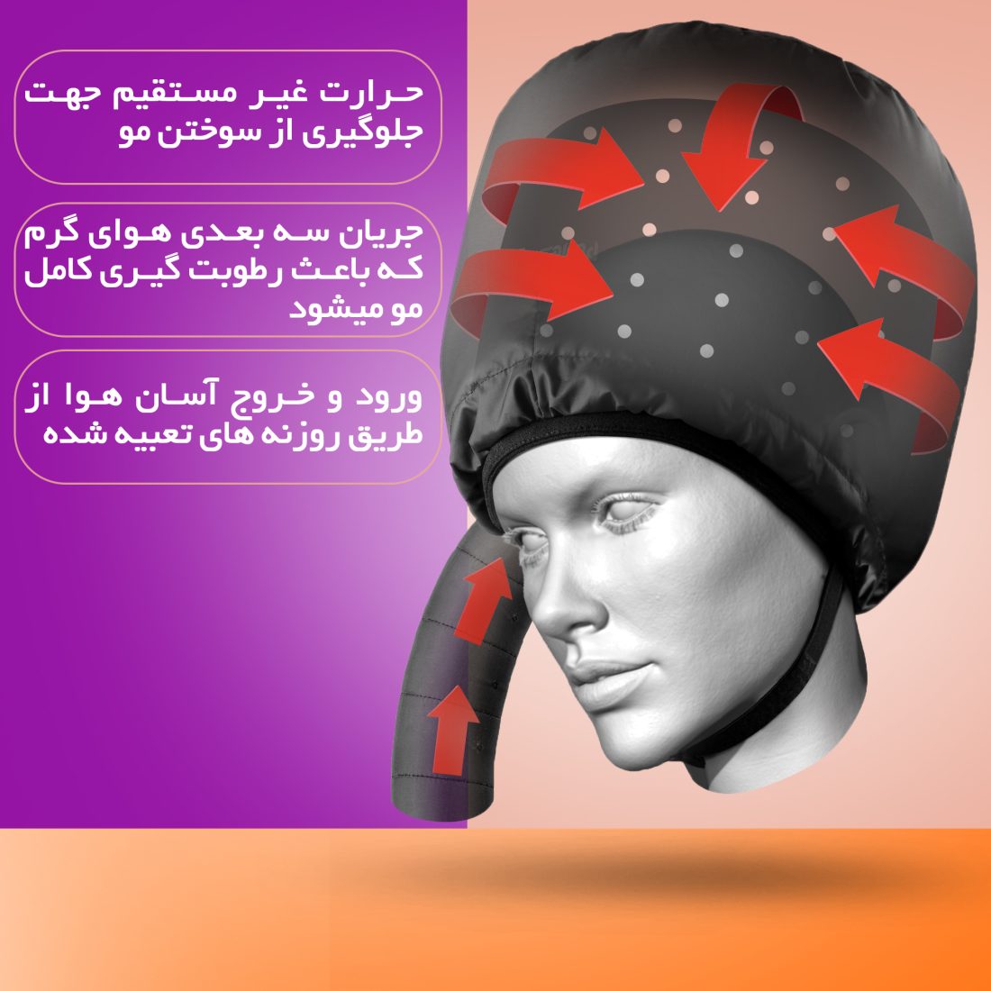 کلاه خشک کن مو نادیاهوم — تصویر ۷
