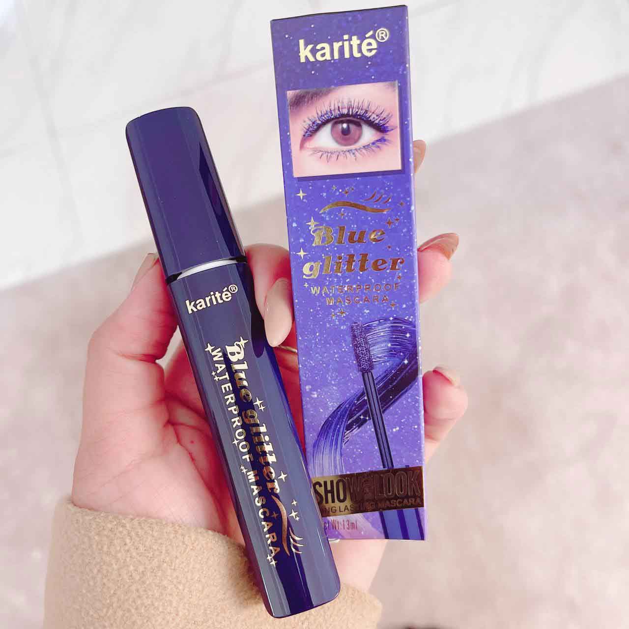 ریمل کهکشانی رنگ آبی شاین دار کاریته — تصویر ۴