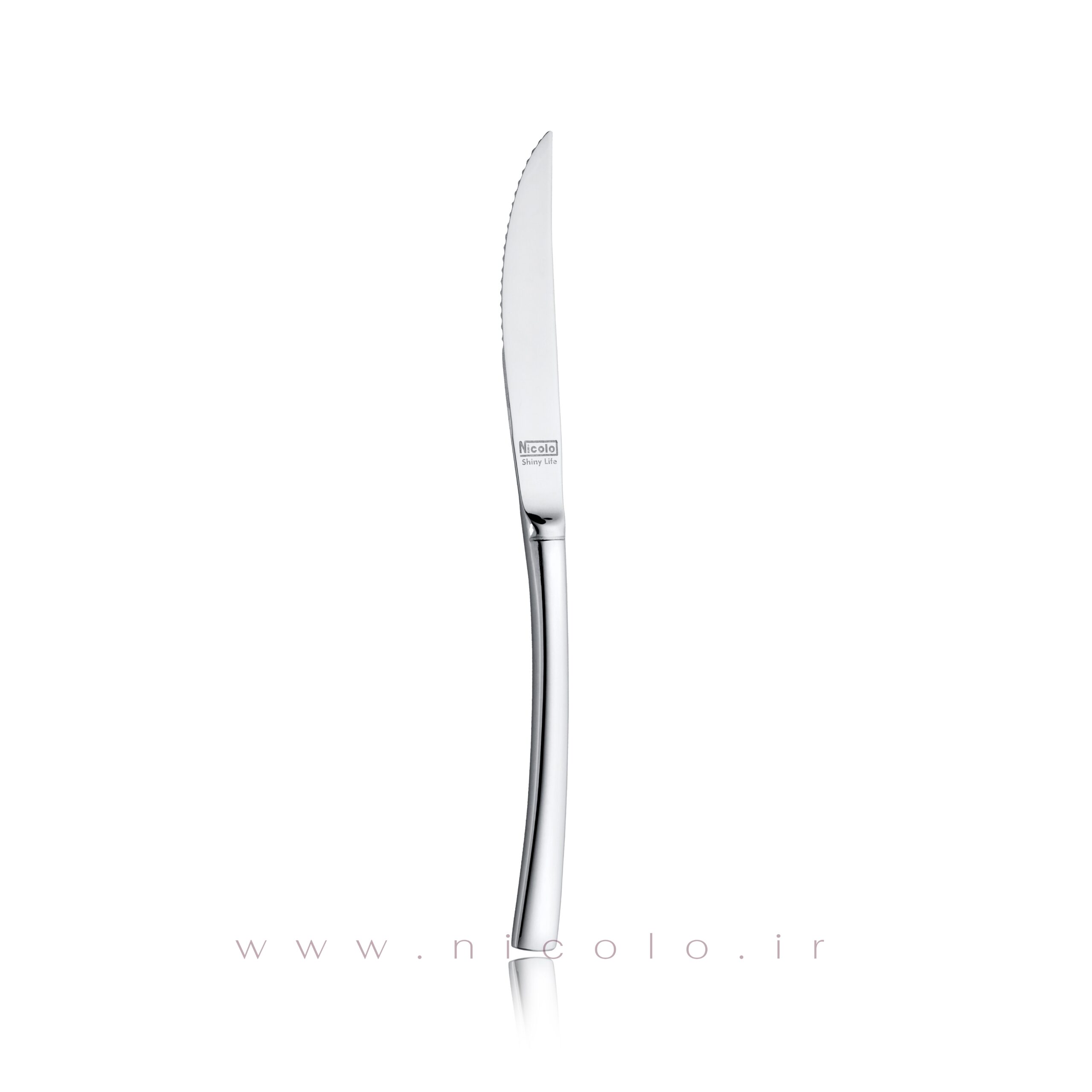 کارد استیک ۶ پارچه نیکولو مدل شیکاگو براق — تصویر ۴
