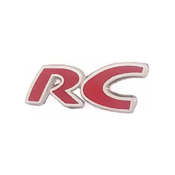 آرم استیل عقب خودرو طرح RC قرمز — تصویر ۲