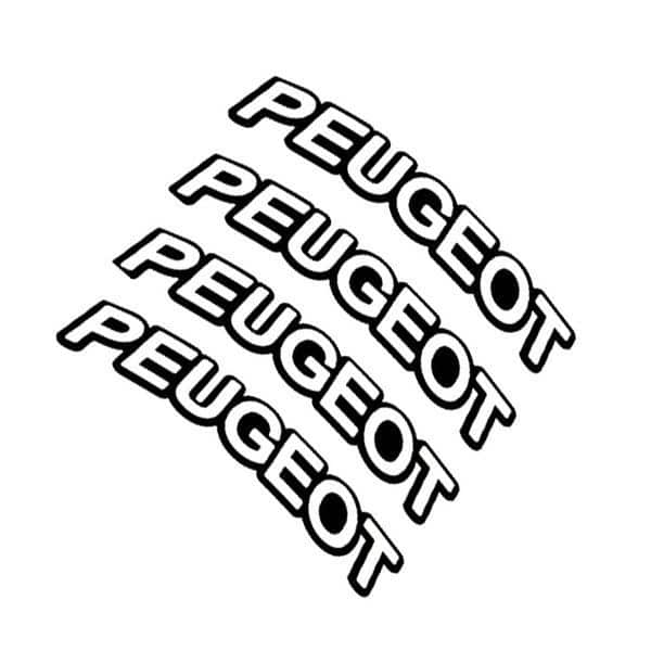 برچسب لاستيک برجسته طرح Peugeot — تصویر ۲