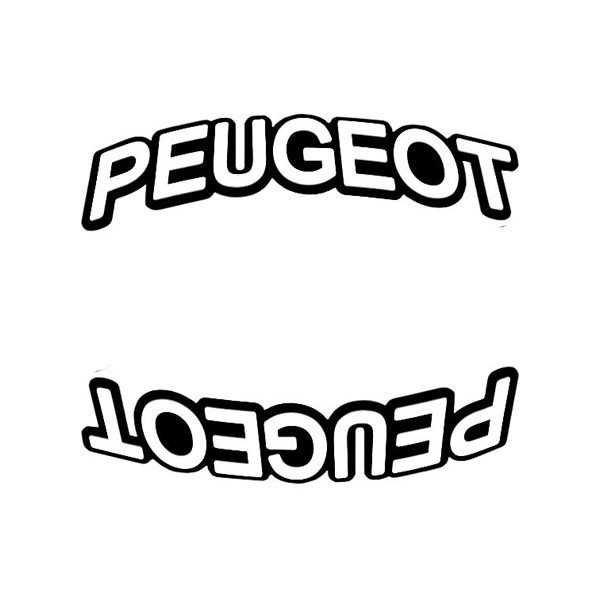 برچسب لاستيک برجسته طرح Peugeot — تصویر ۳