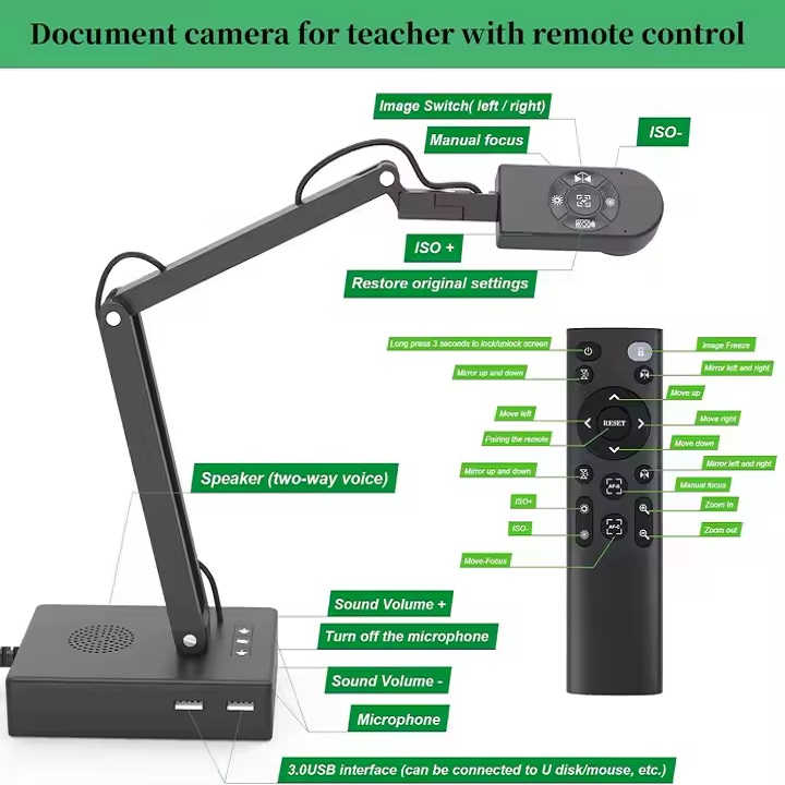 وب کم مدل 12MP Visualizer Document Camera with LED and Microphone — تصویر ۴