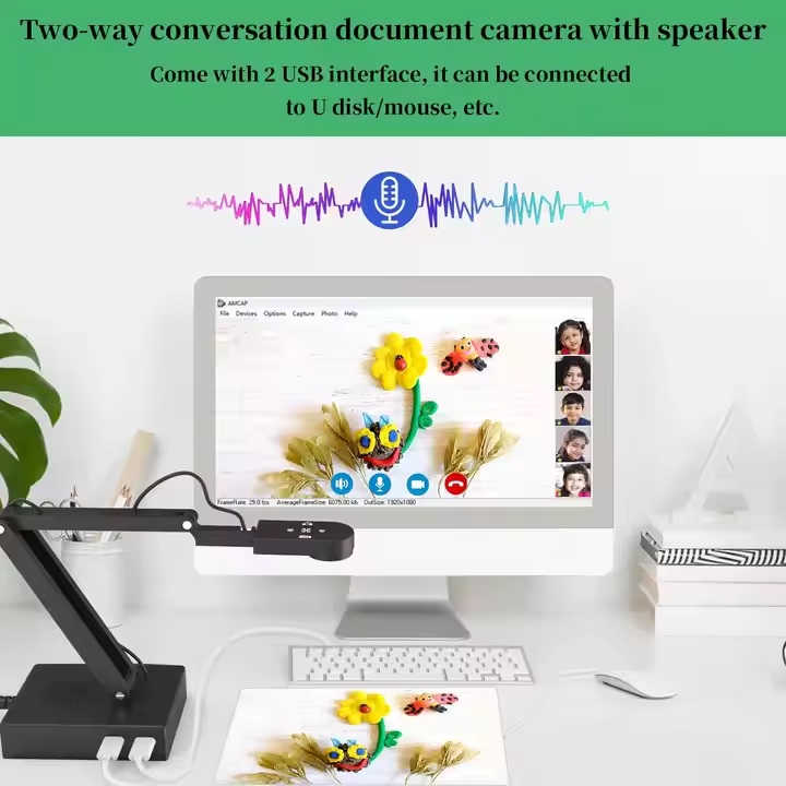 وب کم مدل 12MP Visualizer Document Camera with LED and Microphone — تصویر ۵