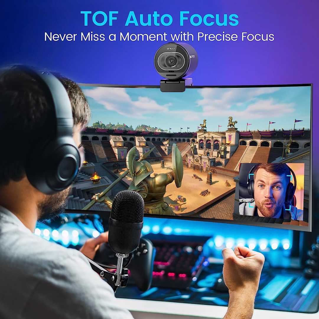 وب کم ایمیت مدل 4K 60FPS TOF Autofocus — تصویر ۷
