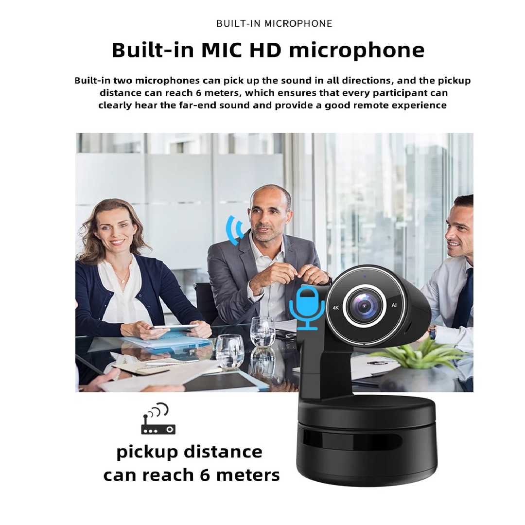 وب کم مدل 4K PTZ AI Function 4X Zoom Auto Tracking Focus — تصویر ۳