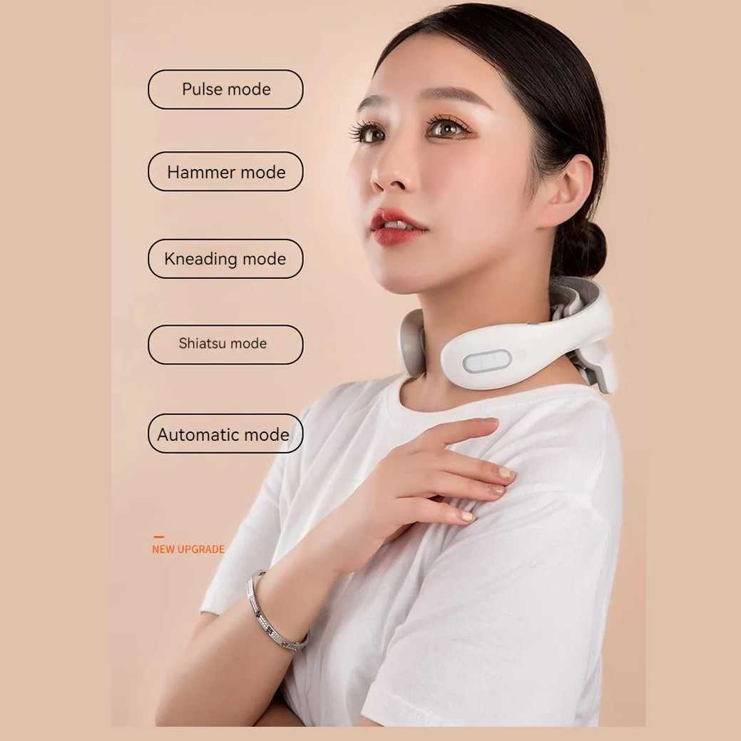ماساژور گردن مدل Vibration ems heating 2024 — تصویر ۴