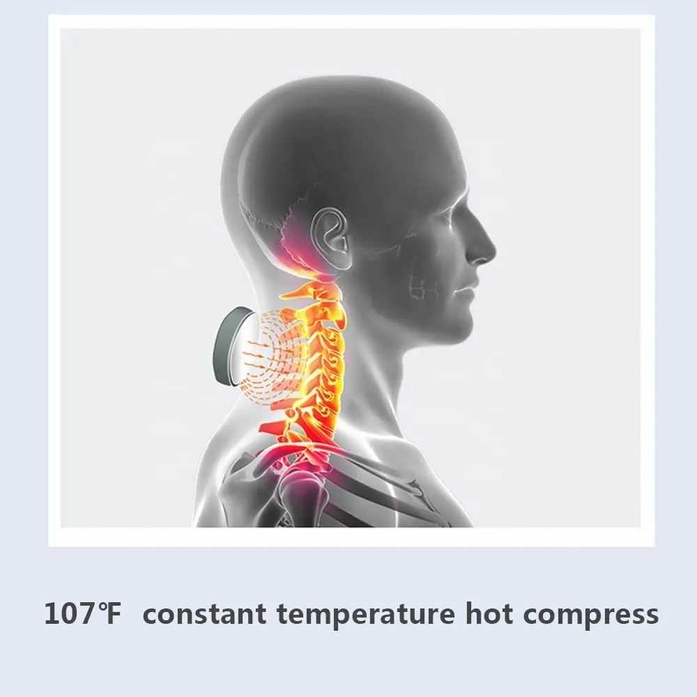 ماساژور گردن مدل Vibration ems heating 2024 — تصویر ۶