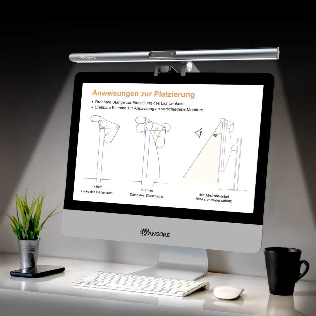 وب کم مدل 1080P monitor light bar 40cm Touch — تصویر ۳