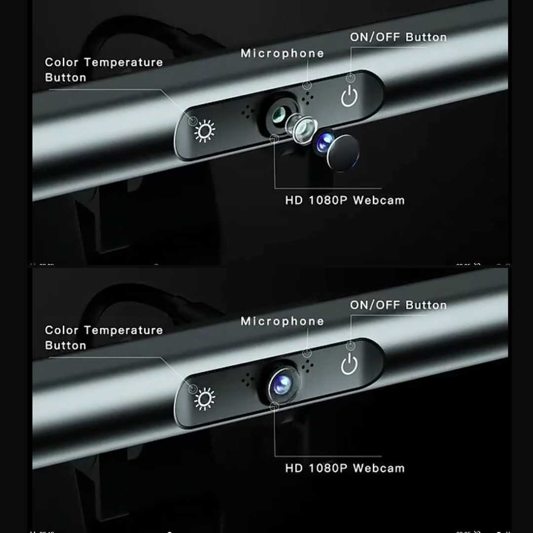 وب کم مدل 1080P monitor light bar 40cm Touch — تصویر ۴