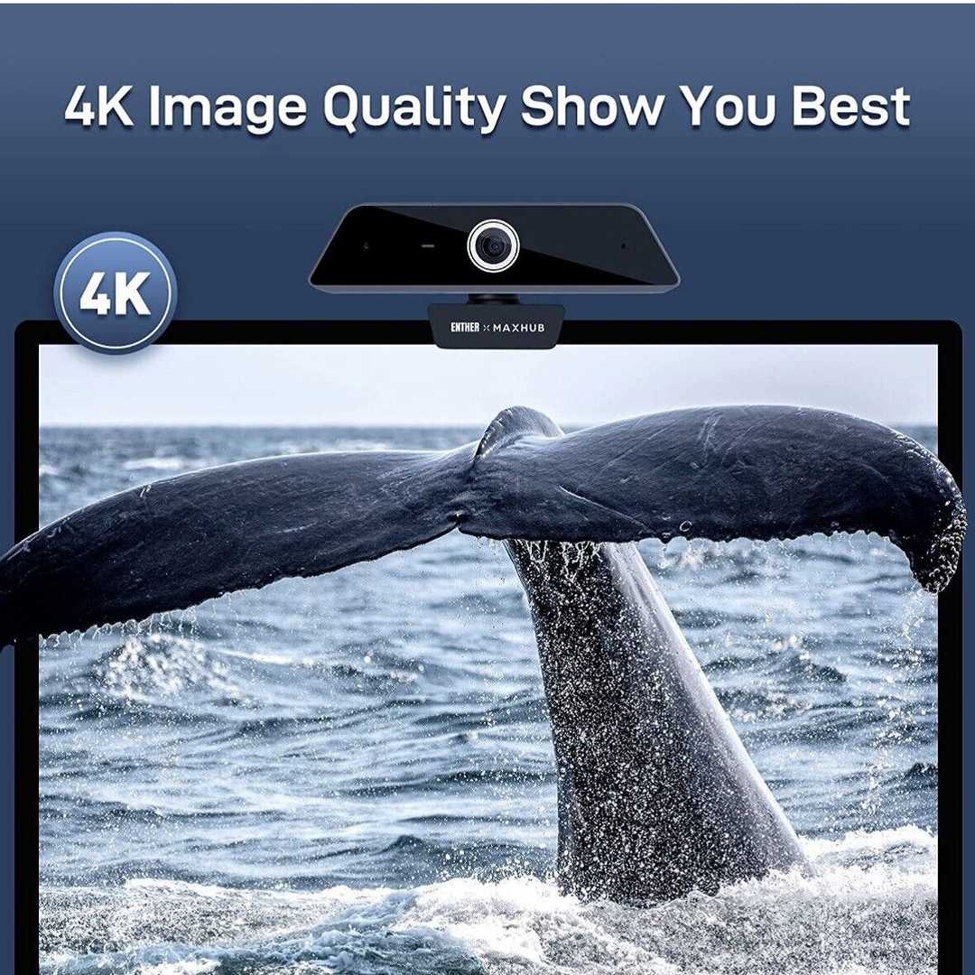 وب کم مکس هوب مدل 4K AI 13MP Auto Focus — تصویر ۳