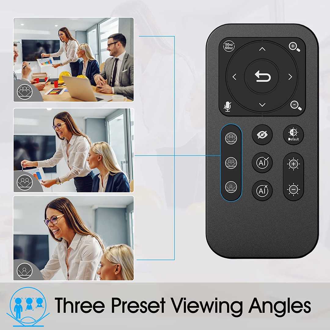 وب کم مدل 4K Sony Sensor Remote Control — تصویر ۴